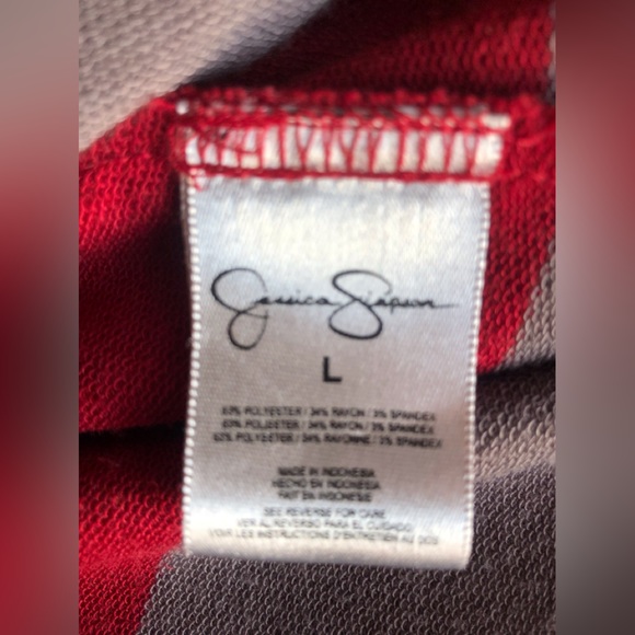 Jessica Simpson Gray and Red Dress/Tunic Top - Picture 6 of 8